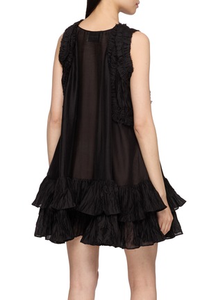 Back View - Click To Enlarge - ASSIGNMENTS - Tiered Ruffle Mini Dress