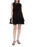 Figure View - Click To Enlarge - ASSIGNMENTS - Tiered Ruffle Mini Dress
