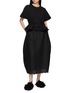 Figure View - Click To Enlarge - ASSIGNMENTS - Scalloped Hem Balloon Midi Skirt