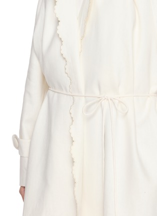  - ASSIGNMENTS - Scalloped Edge Oversized Coat