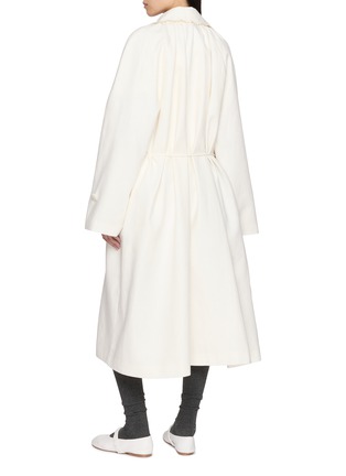 Back View - Click To Enlarge - ASSIGNMENTS - Scalloped Edge Oversized Coat
