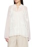 ASSIGNMENTS Lace Appliqué Sheer Blouse