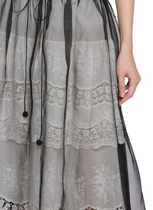  - ASSIGNMENTS - Morning Mist Sheer Cotton Silk Midi Skirt