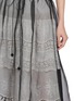  - ASSIGNMENTS - Morning Mist Sheer Cotton Silk Midi Skirt