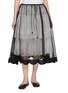 ASSIGNMENTS Morning Mist Sheer Cotton Silk Midi Skirt