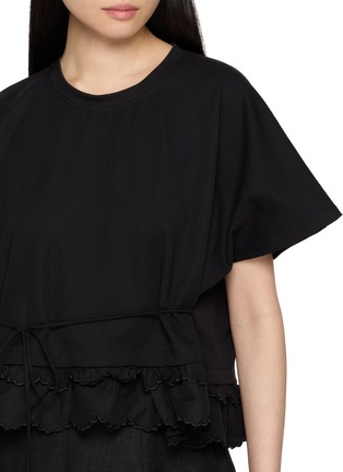  - ASSIGNMENTS - Scallop Hem Drawstring Waist T-Shirt