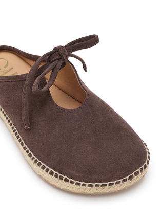 Detail View - Click To Enlarge - GAIMO - Cecile Suede Slik Espadrille