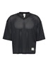 SKIMS Lounge Mesh V-Neck Cropped Jersey Top