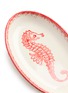 Detail View - Click To Enlarge - ARCUCCI - Mare Oval Tray — Red Seahorse
