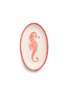 ARCUCCI Mare Oval Tray — Red Seahorse