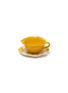 ARCUCCI Elba Tea Cup with Small Plate — Nastro Yellow