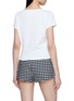 Back View - Click To Enlarge - POSSE - Scalloped Trim Cotton T-Shirt