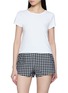 POSSE Scalloped Trim Cotton T-Shirt