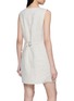 Back View - Click To Enlarge - POSSE - Button Front Linen Mini Dress