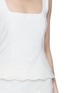  - POSSE - Sleeveless Embroidered Tulle Bodice Top
