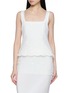 POSSE Sleeveless Embroidered Tulle Bodice Top