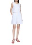 Figure View - Click To Enlarge - POSSE - Sleeveless Button Front Linen Top