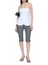 Figure View - Click To Enlarge - POSSE - Gingham Capri Pants