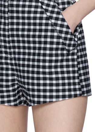  - POSSE - Gingham Overlay Pocket Tailored Shorts