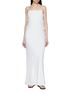 POSSE Embroidered Mesh Panel Slip Dress