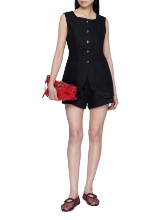 Figure View - Click To Enlarge - POSSE - Tailored Flared Shorts