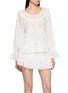 POSSE Danielle Lace Panelled Cotton Blouse
