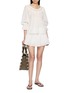 Figure View - Click To Enlarge - POSSE - Side Side Lace Panelled Cotton Mini Skirt