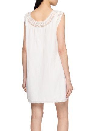 Back View - Click To Enlarge - POSSE - Lace Trim Mini Dress