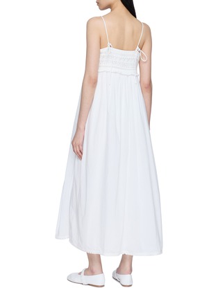 Back View - Click To Enlarge - POSSE - Lace Trim Cotton Voile Midi Dress