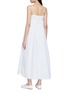 Back View - Click To Enlarge - POSSE - Lace Trim Cotton Voile Midi Dress