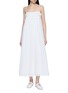 POSSE Lace Trim Cotton Voile Midi Dress