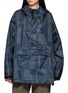 RAINKISS Back To Black Graphic Print Hooded Anorak Rain Jacket