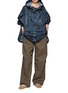 Figure View - Click To Enlarge - RAINKISS - Back To Black Graphic Print Hooded Anorak Rain Jacket