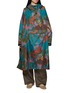 RAINKISS Digi Forest Camouflage Print Hooded Rain Poncho