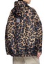 Back View - Click To Enlarge - RAINKISS - Dark Leopard Print Anorak Rain Jacket
