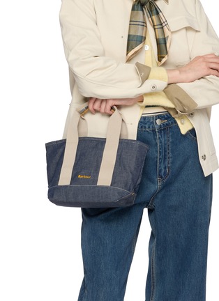Front View - Click To Enlarge - BARBOUR BAGS - Mini Mya Denim Tote Bag