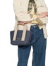 Front View - Click To Enlarge - BARBOUR BAGS - Mini Mya Denim Tote Bag