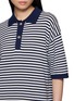  - JEFF BRUSSELS - Striped Polo Collar Cotton Knit Dress