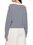 Back View - Click To Enlarge - JEFF BRUSSELS - Long Sleeve Drawstring Hem Stripe Top