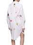 Back View - Click To Enlarge - BENARAS - Palm Beach Embroidered Motif Shirt Dress