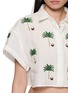  - BENARAS - Bondi Palm Embroidered Cropped Shirt