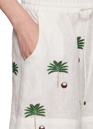  - BENARAS - Palm Embroidered Mini Shorts