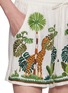  - BENARAS - Bondi Giraffe Embroidered Mini Shorts