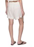 Back View - Click To Enlarge - BENARAS - Bondi Giraffe Embroidered Mini Shorts