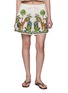 BENARAS Bondi Giraffe Embroidered Mini Shorts