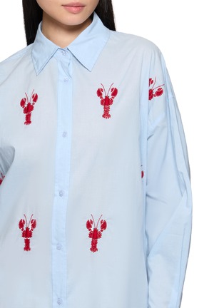  - BENARAS - Lobster Embroidered Shirt Dress