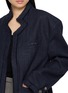  - BONBOM - Flat Notched Lapel Frayed Trim Tweed Blazer