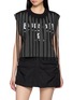 BONBOM Slash Cut Tiger Logo Layered T-Shirt