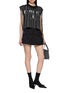 Figure View - Click To Enlarge - BONBOM - Slash Cut Tiger Logo Layered T-Shirt
