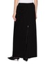 Back View - Click To Enlarge - BONBOM - Asymmetric Draped Cotton Long Skirt